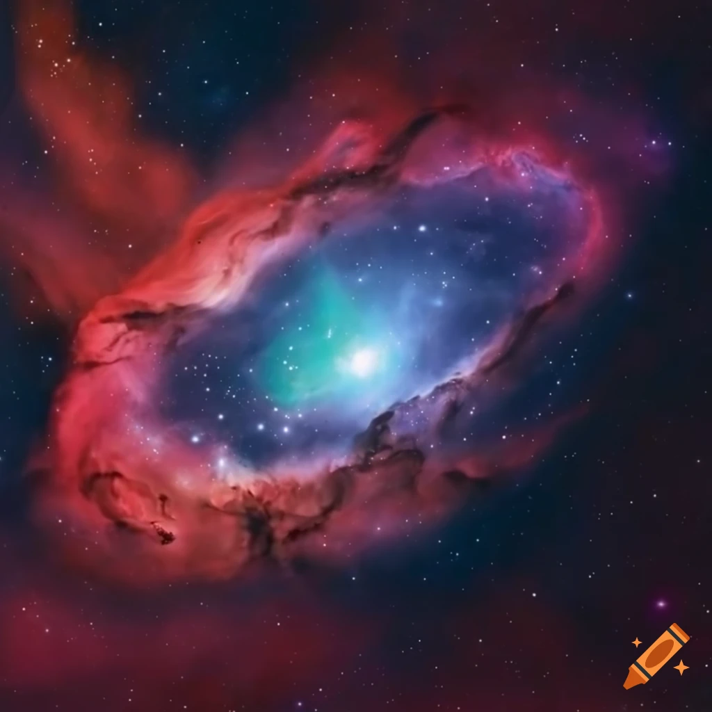 Nebula galaxy with ethereal colors