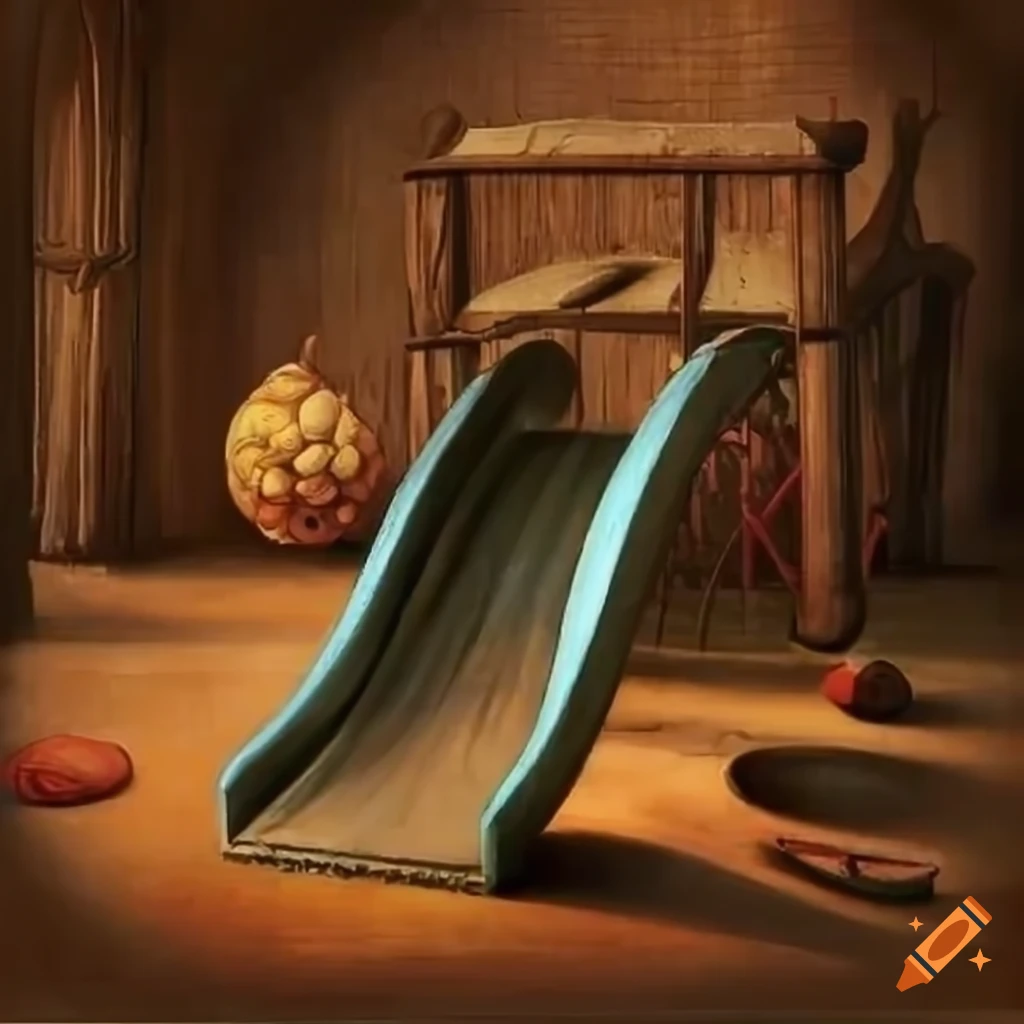 Children's playground depicted by Leonardo Da Vinci Painting