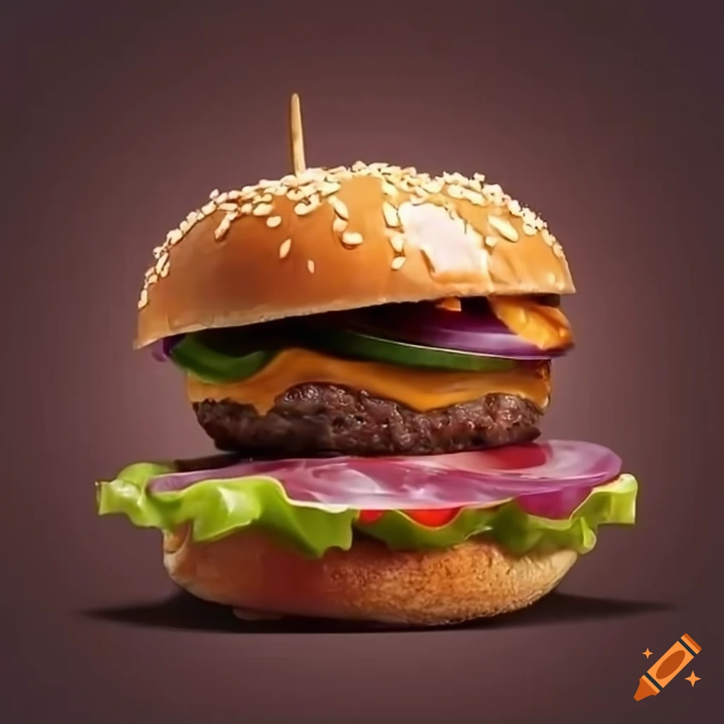 Burger with delicious sauce