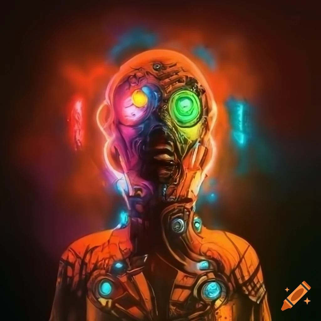 70s sci-fi organic machine art by Akira Toryiama