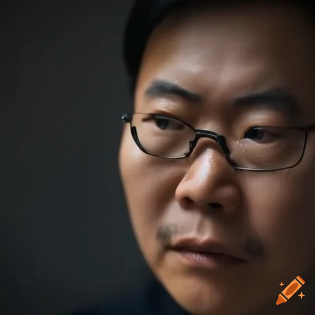 Chinese man speaking calmly