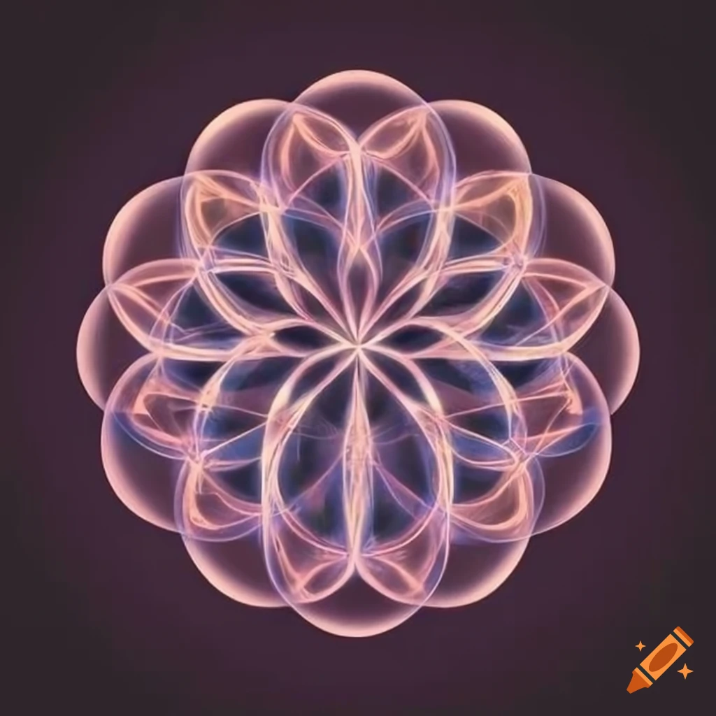 Flower of Life in soft colors