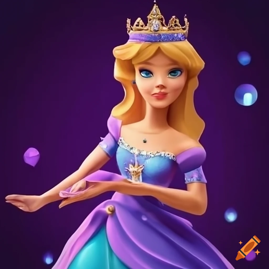 Princess adorned with gems on her hands