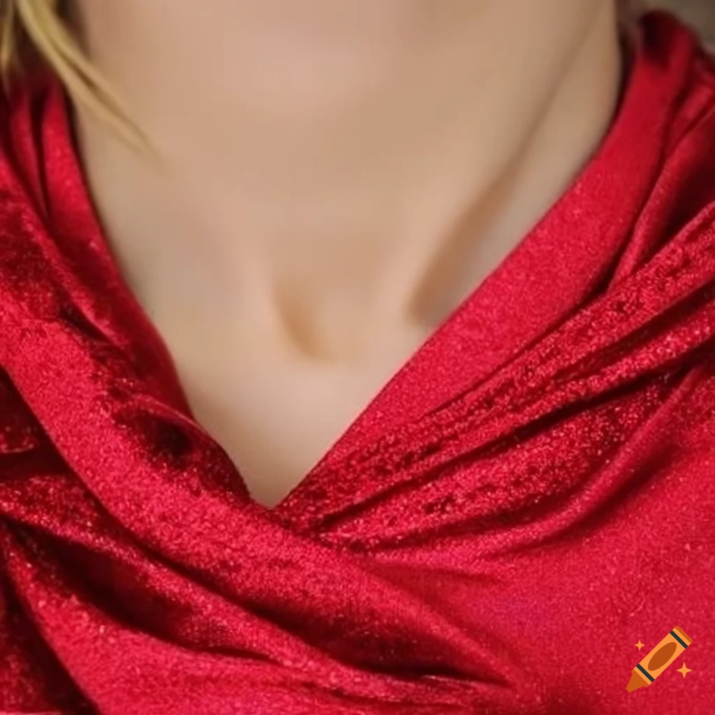 Red glitter neck wrap accessory