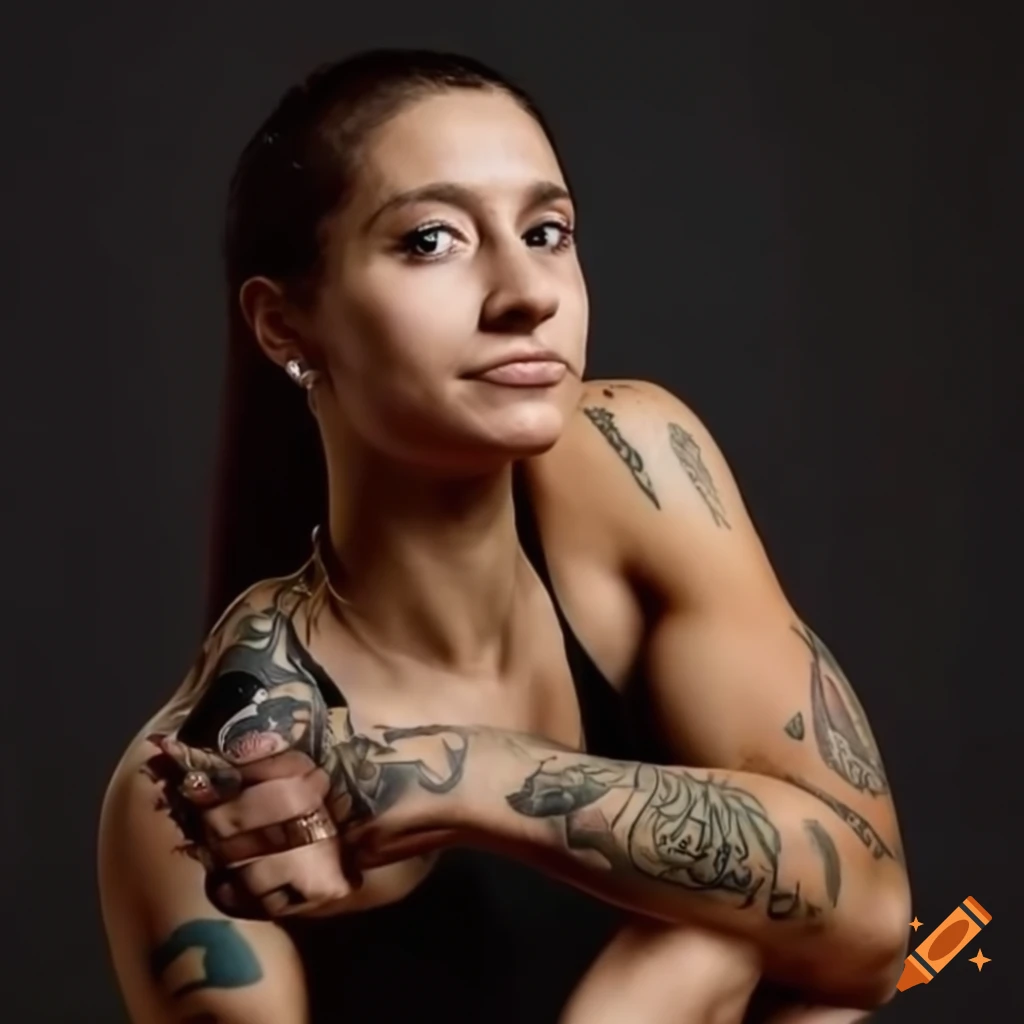 Ewa Swoboda, Polish sprinter showcasing tattoos in athletic environment