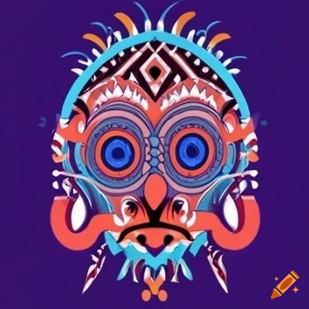 Intricate tribal art motifs from Andaman and Nicobar Baratang Islands