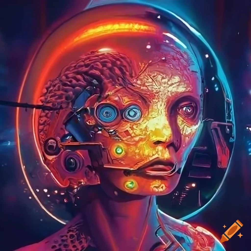 70s sci-fi organic machine art by Akira Toryiama