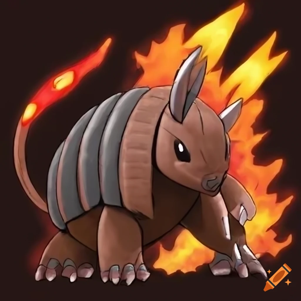 Armadillo fire Pokémon
