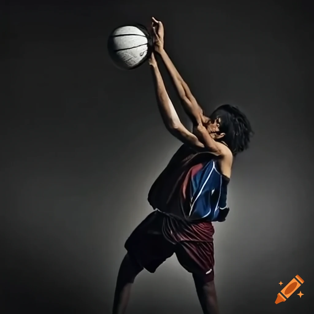 Person playing basketball