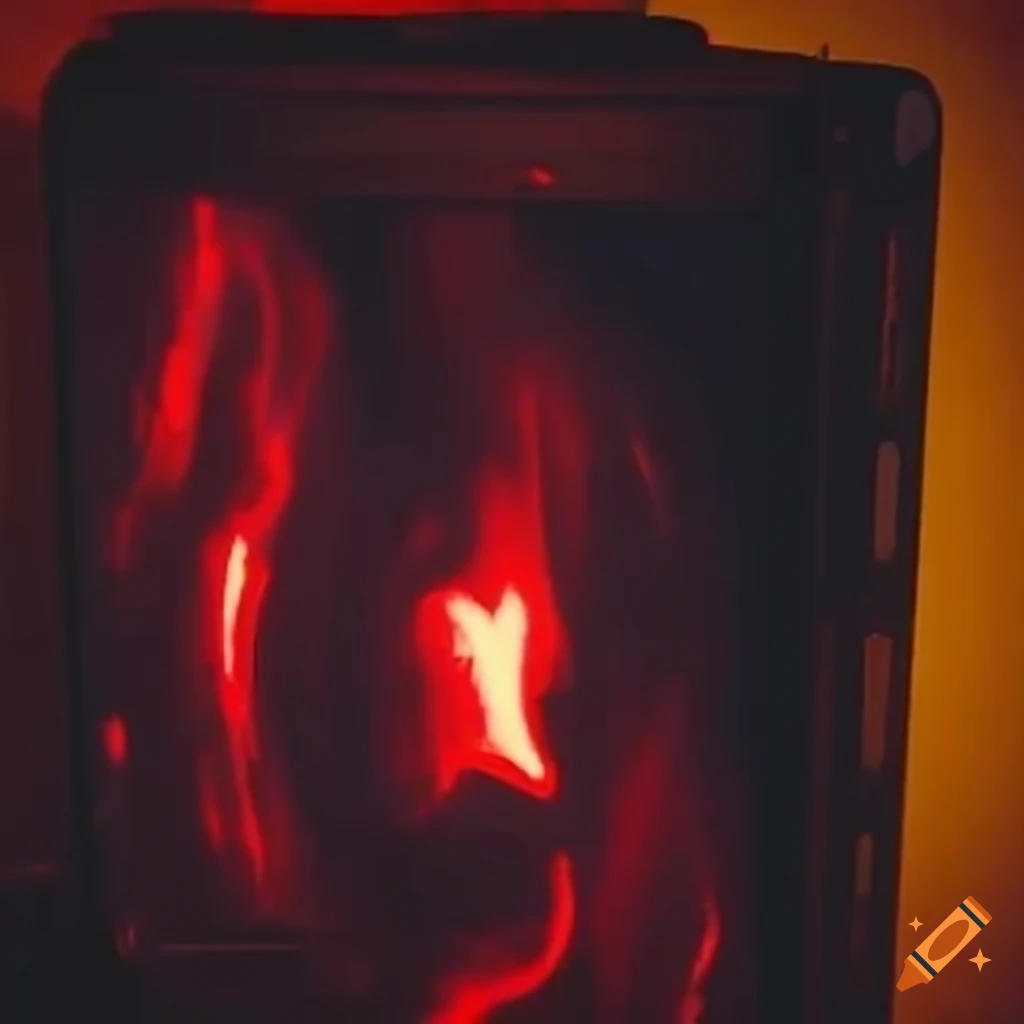 Ghosts emerging from a 1950s CRT picture tube