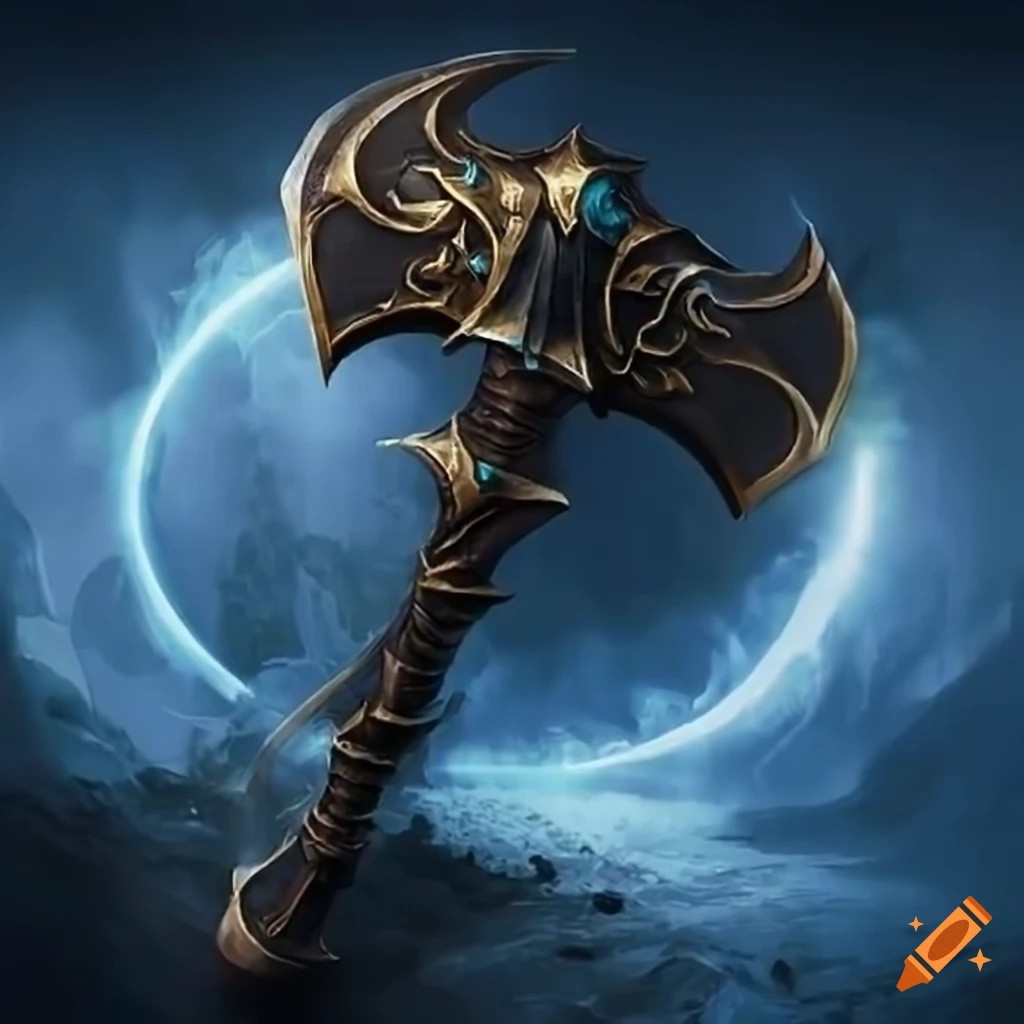 Mythic axe and magic sword