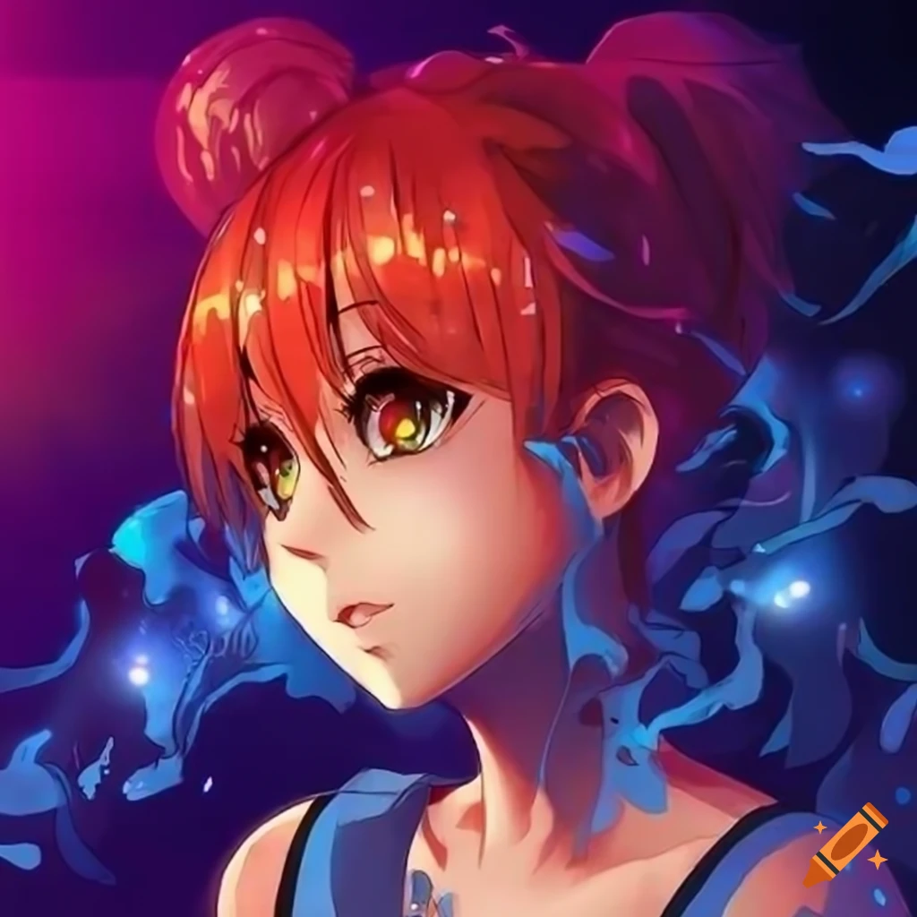 Colorful and detailed anime artwork depicting dynamic characters