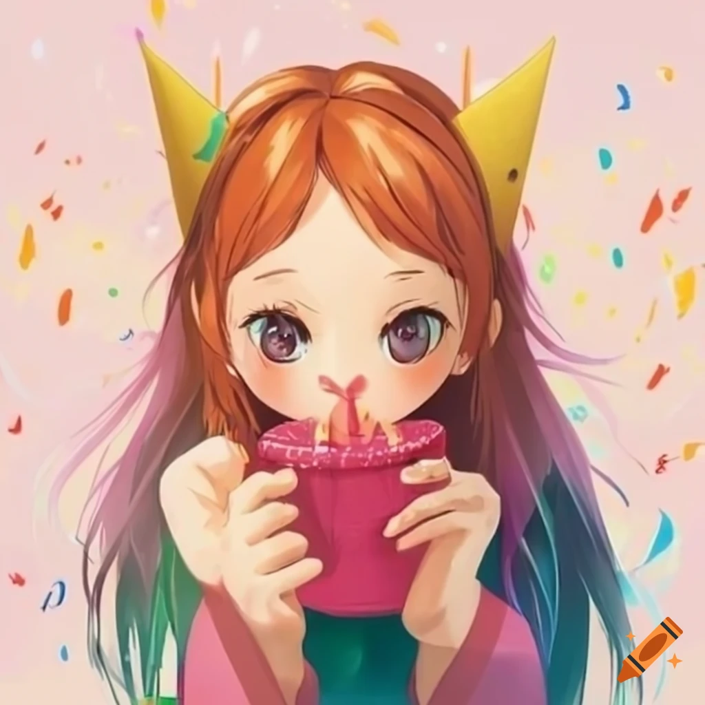 Happy birthday message in colorful letters