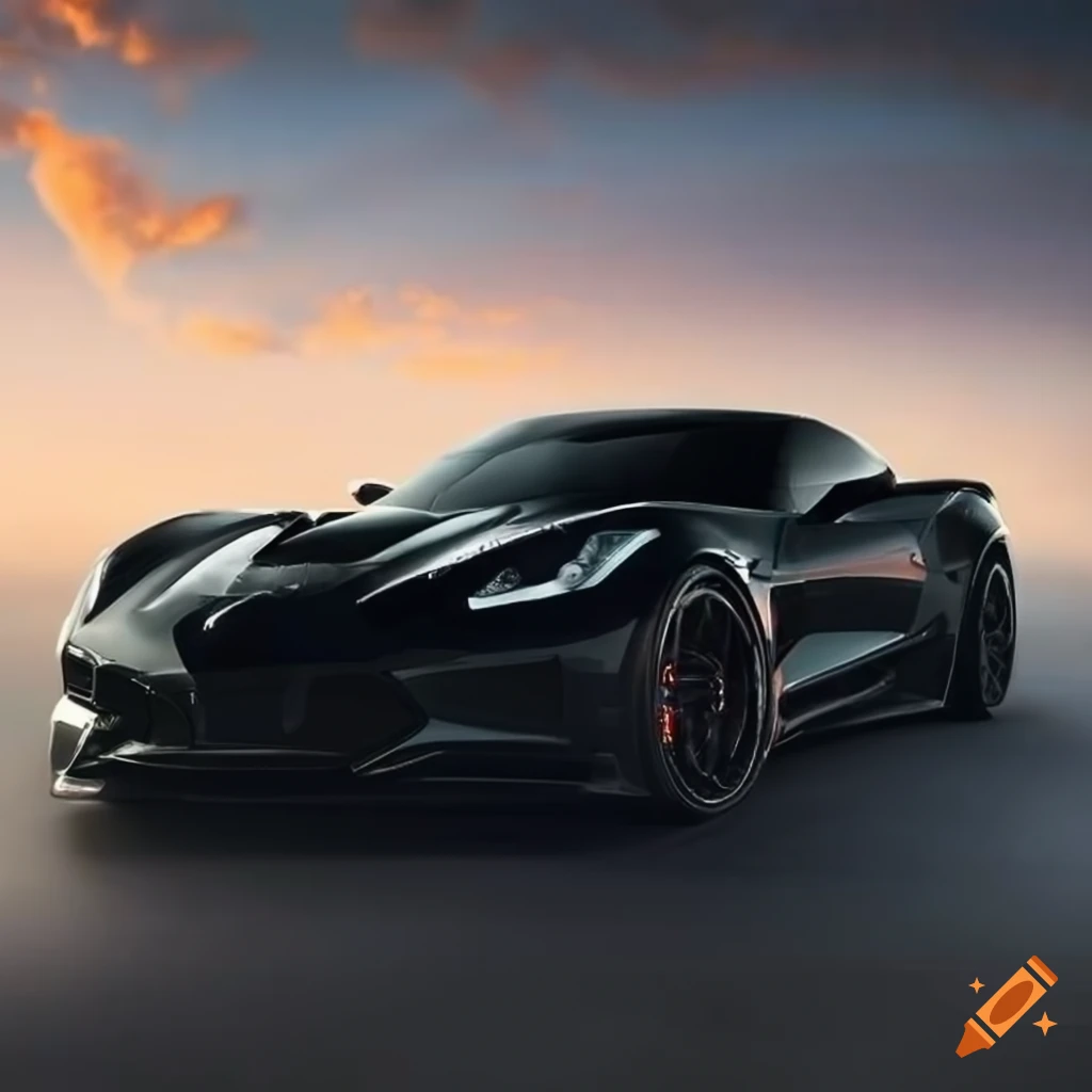 Corvette C7 Z06 in black color