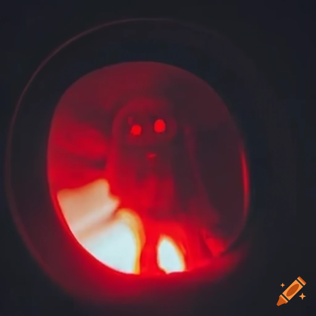 Ghosts emerging from a 1950s CRT picture tube