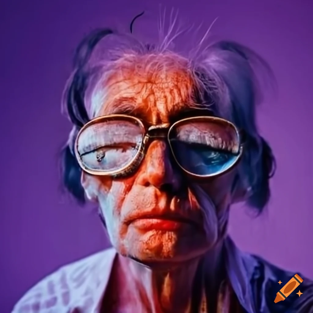 Quirky 50-year-old Spaniard with sleeping goggles