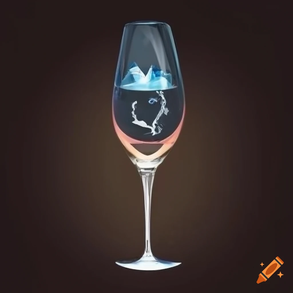 Logo for creating art on crystal glasses