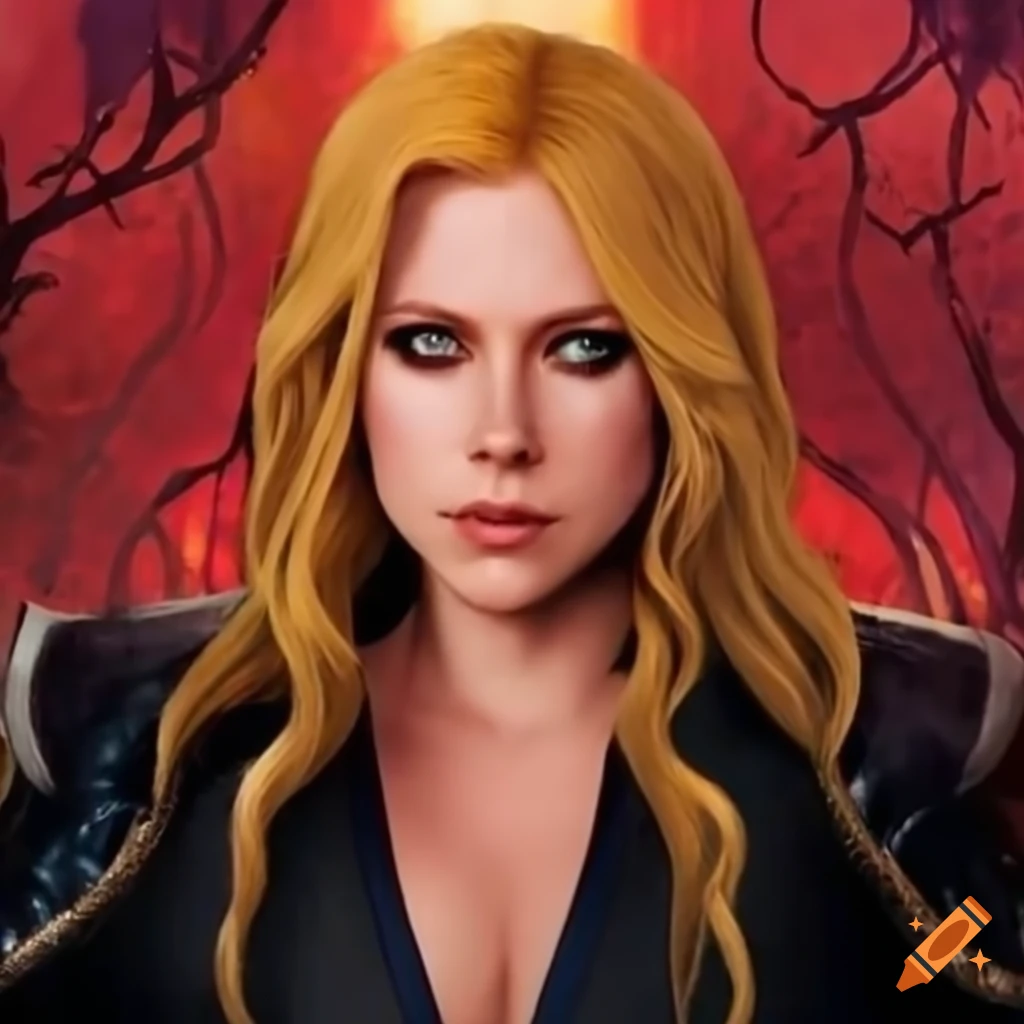 Avril Lavigne in Castlevania movie scene in high resolution
