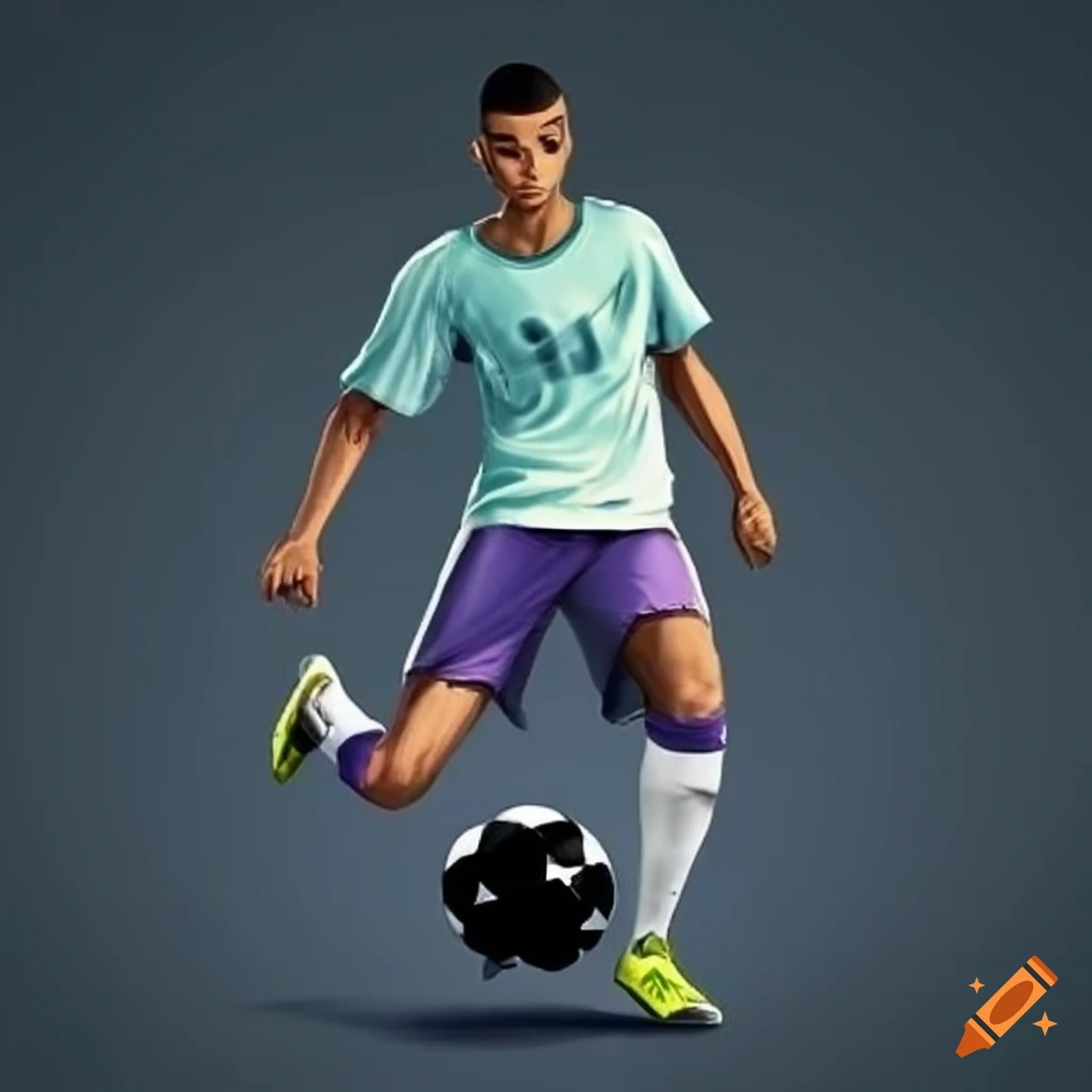 Football player in action