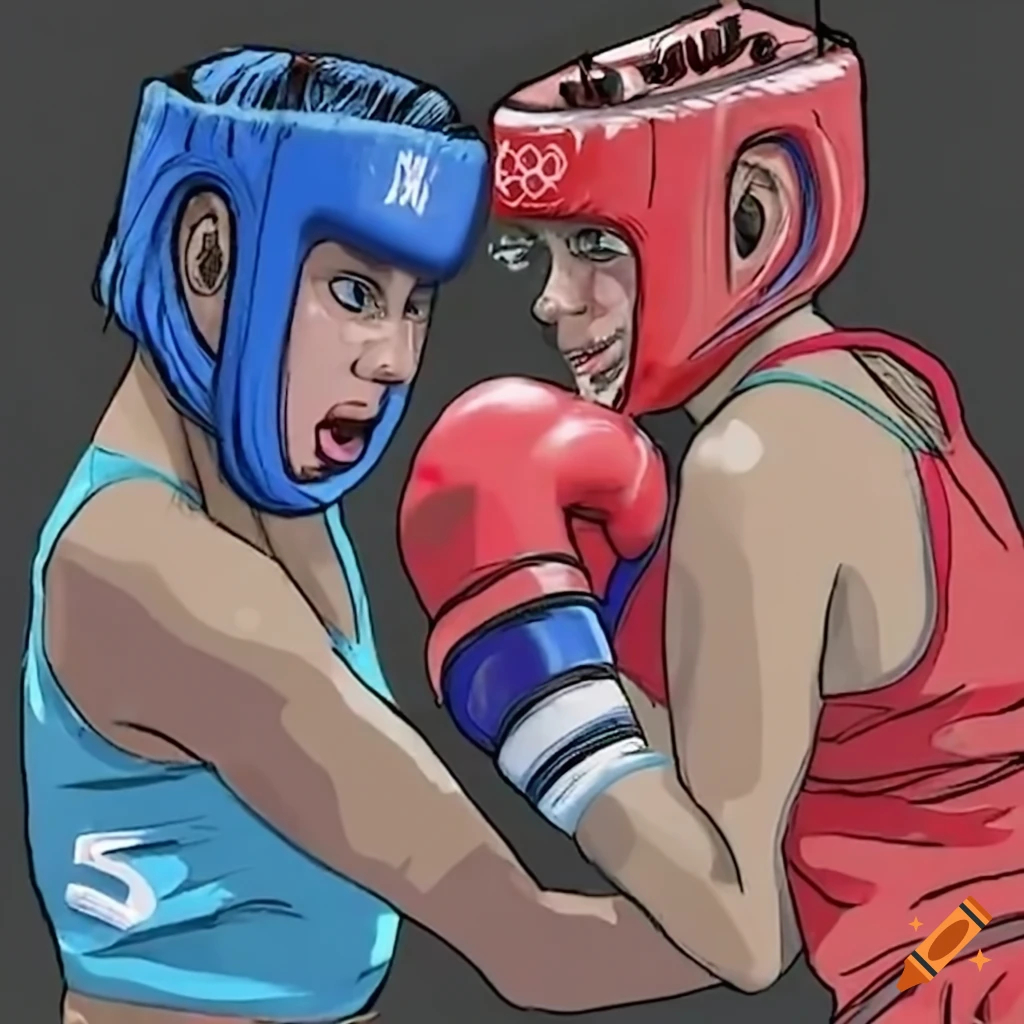 Transgender and woman boxing match at the Olympics