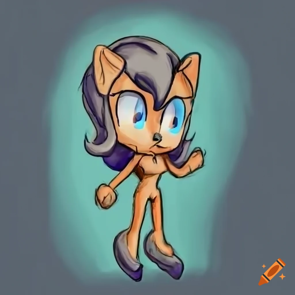 Sally Acorn with gray hair and unique physique