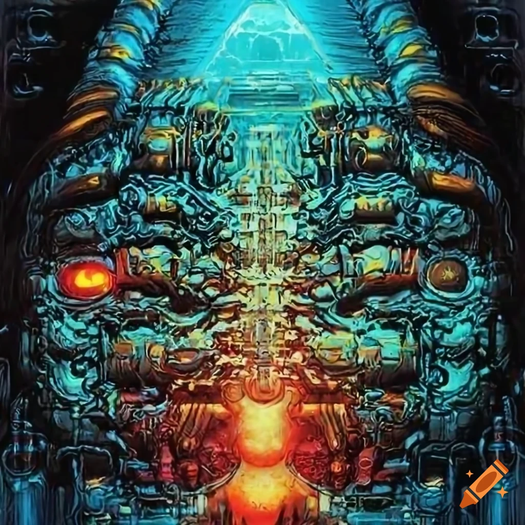 Abstract organic machine art with a sci-fi touch by akira toryiama on ...