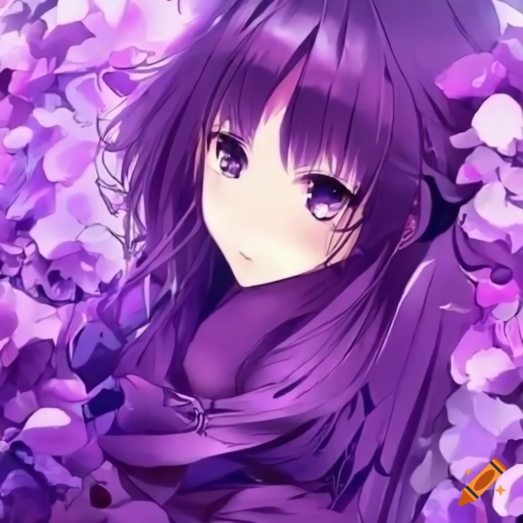 Purple anime wallpaper