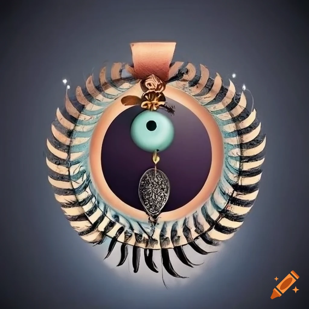 Laurel wreath with a Tim Burton style medal