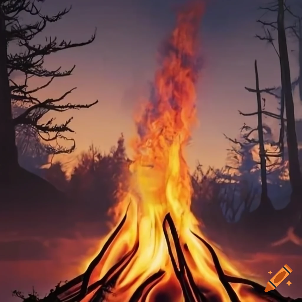 Big bonfire