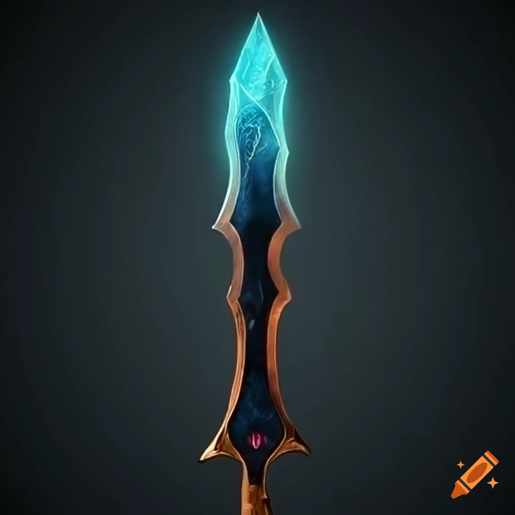 Mythic elite straight sword with vertical symmetry