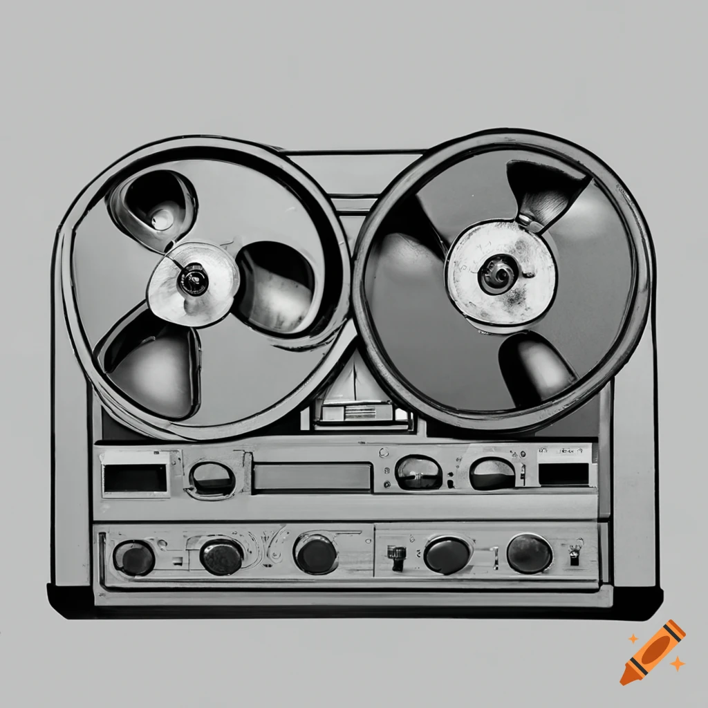 Vintage reel to reel tape machine