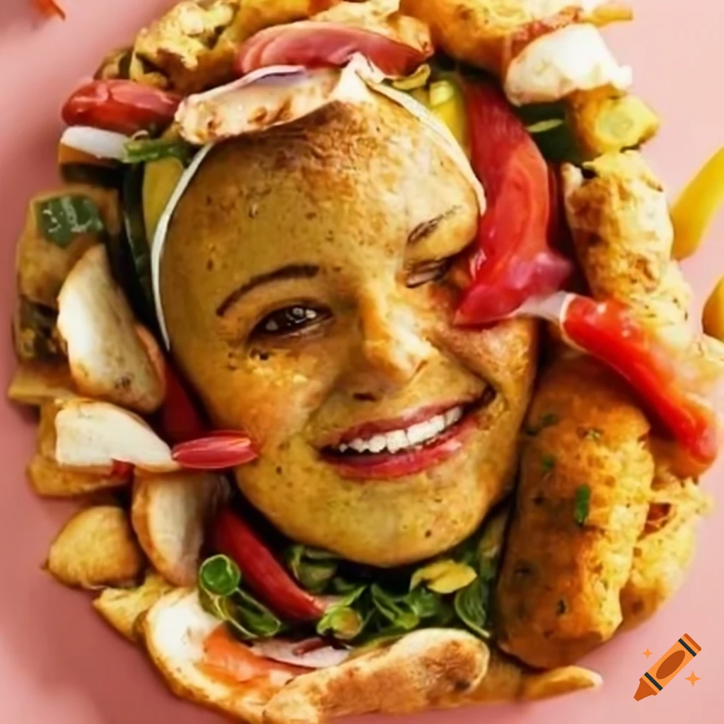 The pita bread of the falafel round