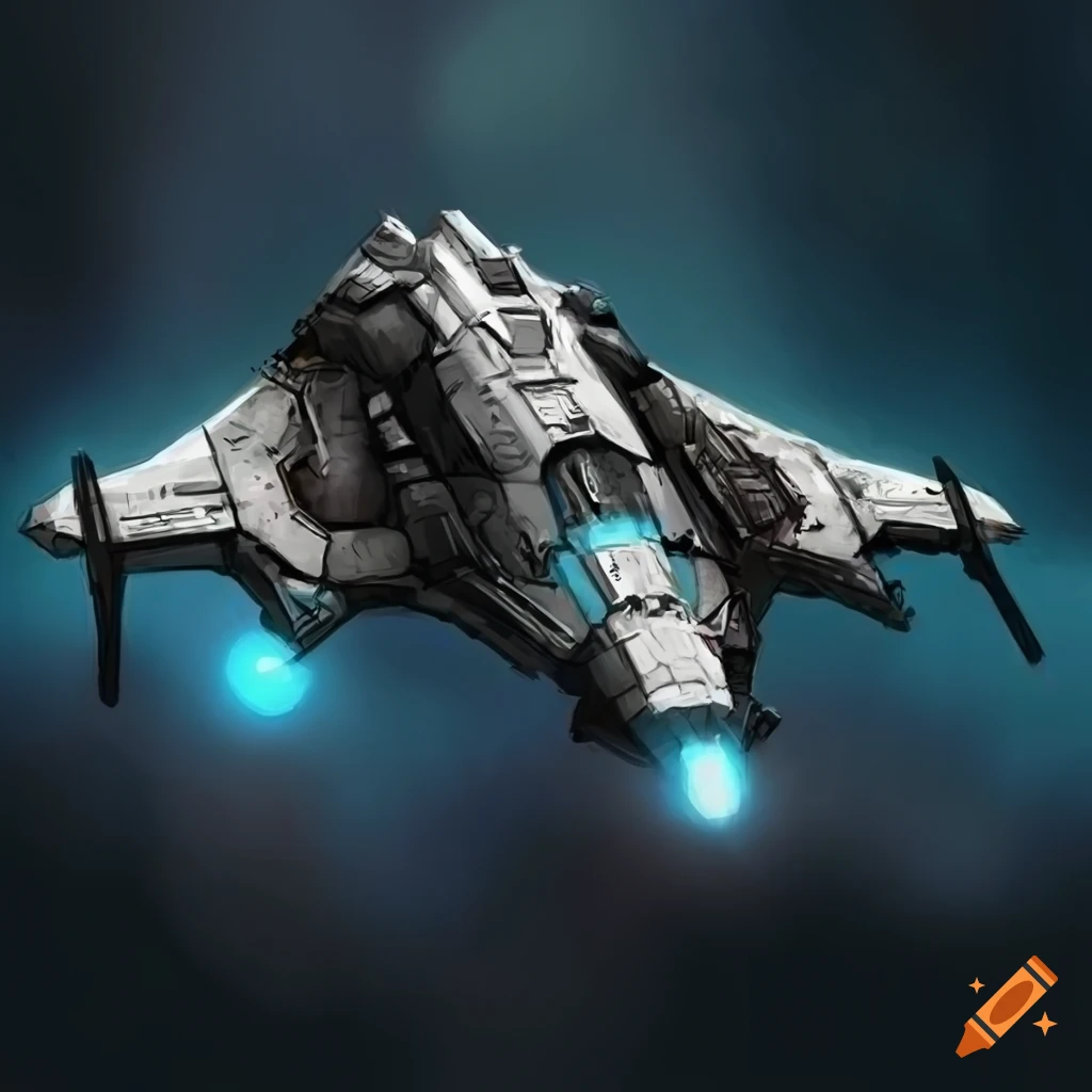 Realistic sci-fi starfighter concept for an empire