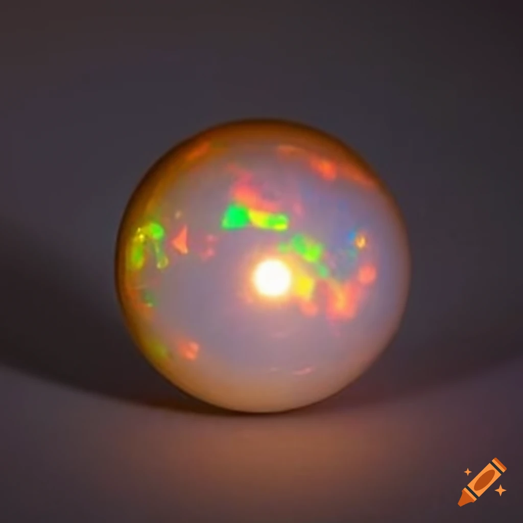 Opal orb with unusual color