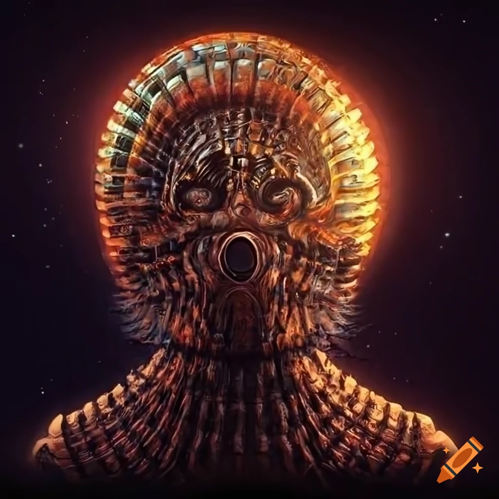 70s sci-fi organic machine art in 4k resolution by Akira Toryiama