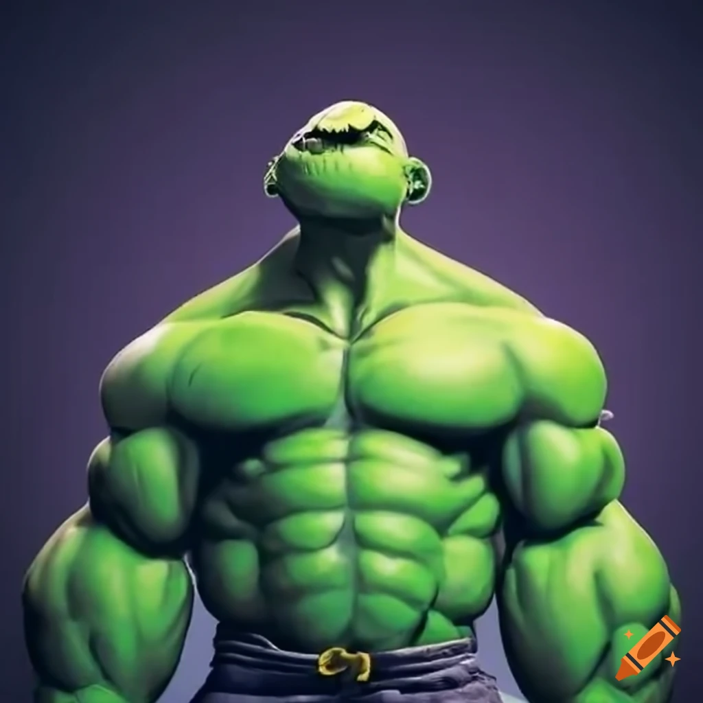 Popeye as the Incredible Hulk character