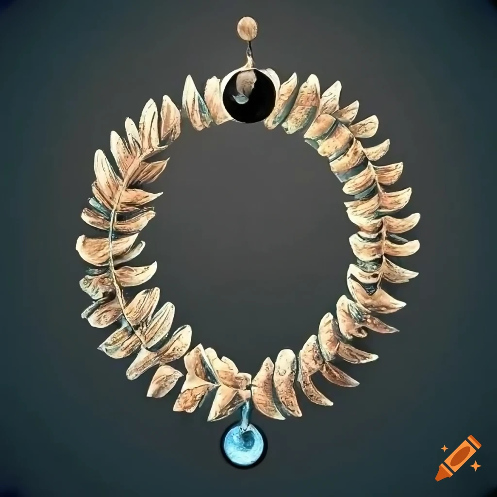 Laurel wreath with a medal in Picasso style