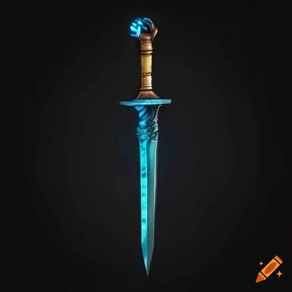 Mythic elite straight sword with vertical symmetry