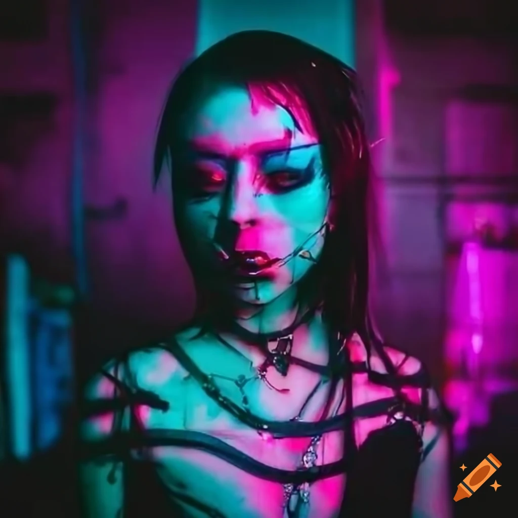 Cyberpunk goth and emo style