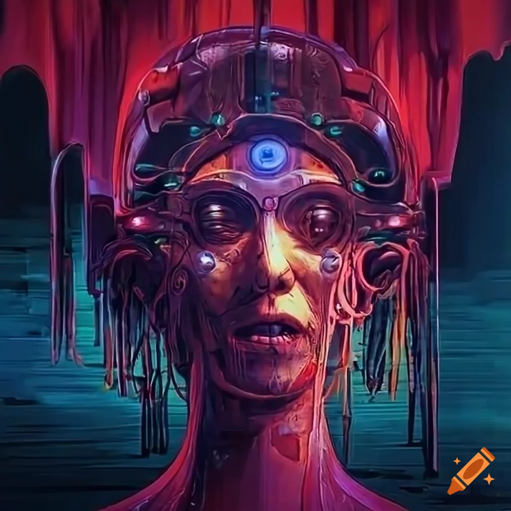 Thought-provoking organic machine art from the 70s sci-fi by Akira Toryiama