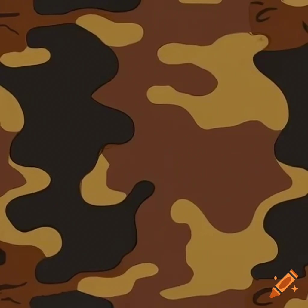 Crafting realistic camouflage pattern with natural earth tones