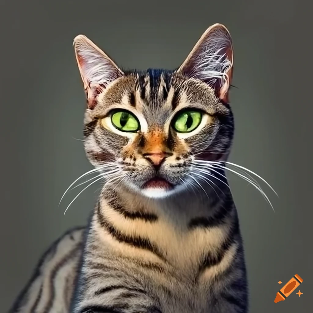 Calm and patient tabby cat with a wise expression in a sunlit spot