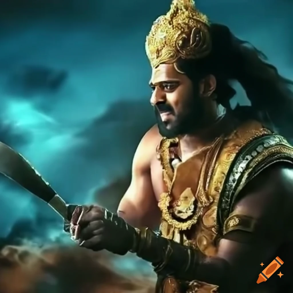 Karna as Prabhas in Kurukshetra war