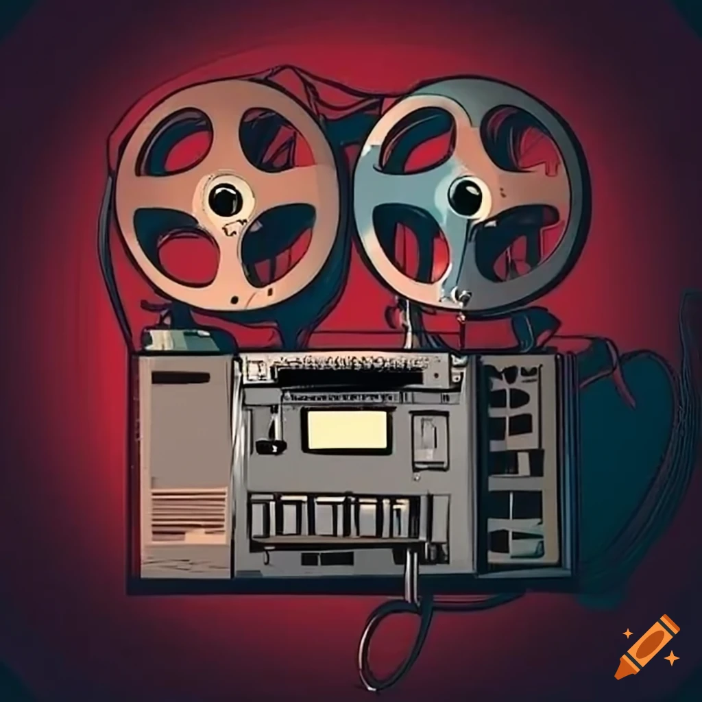 Vintage reel to reel tape machine
