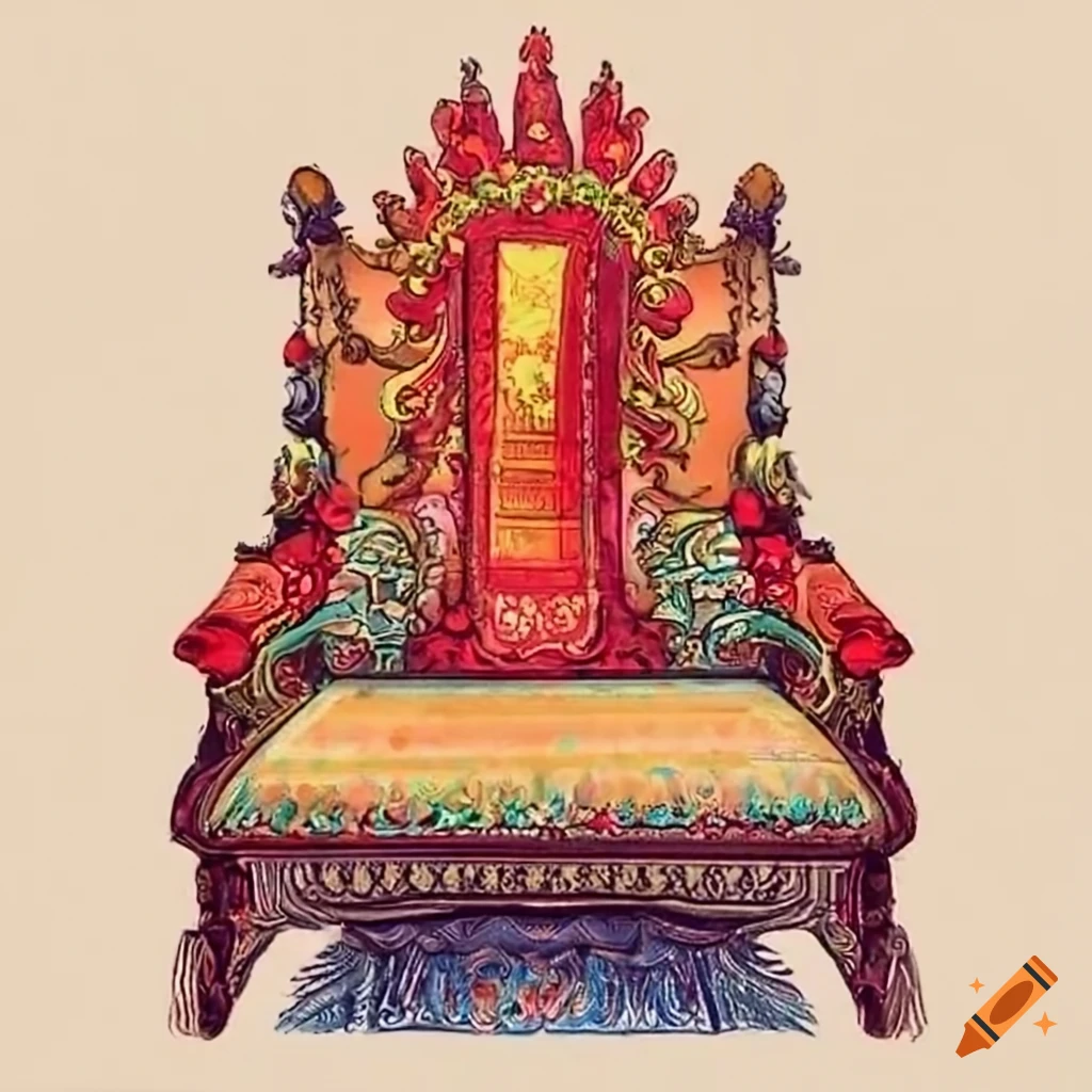 Asian throne seat