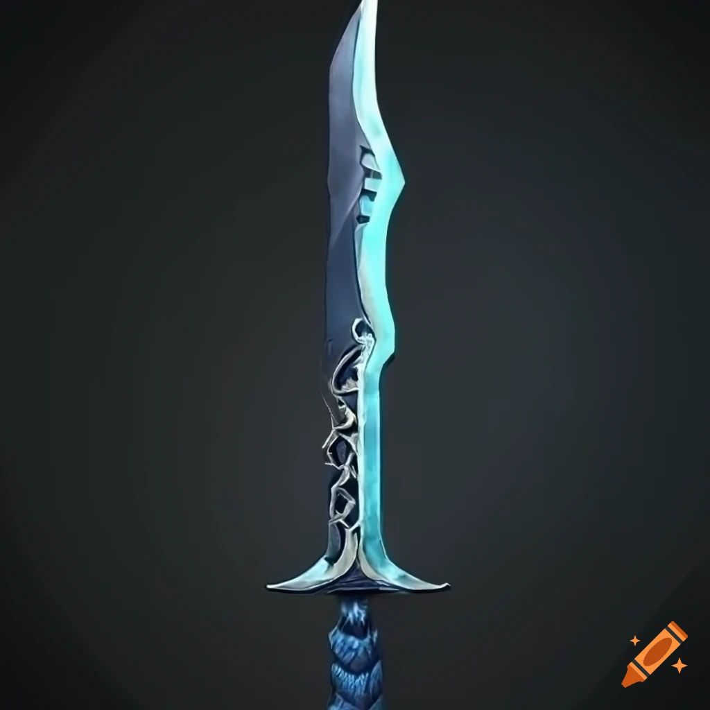 Mythic elite straight sword with vertical symmetry