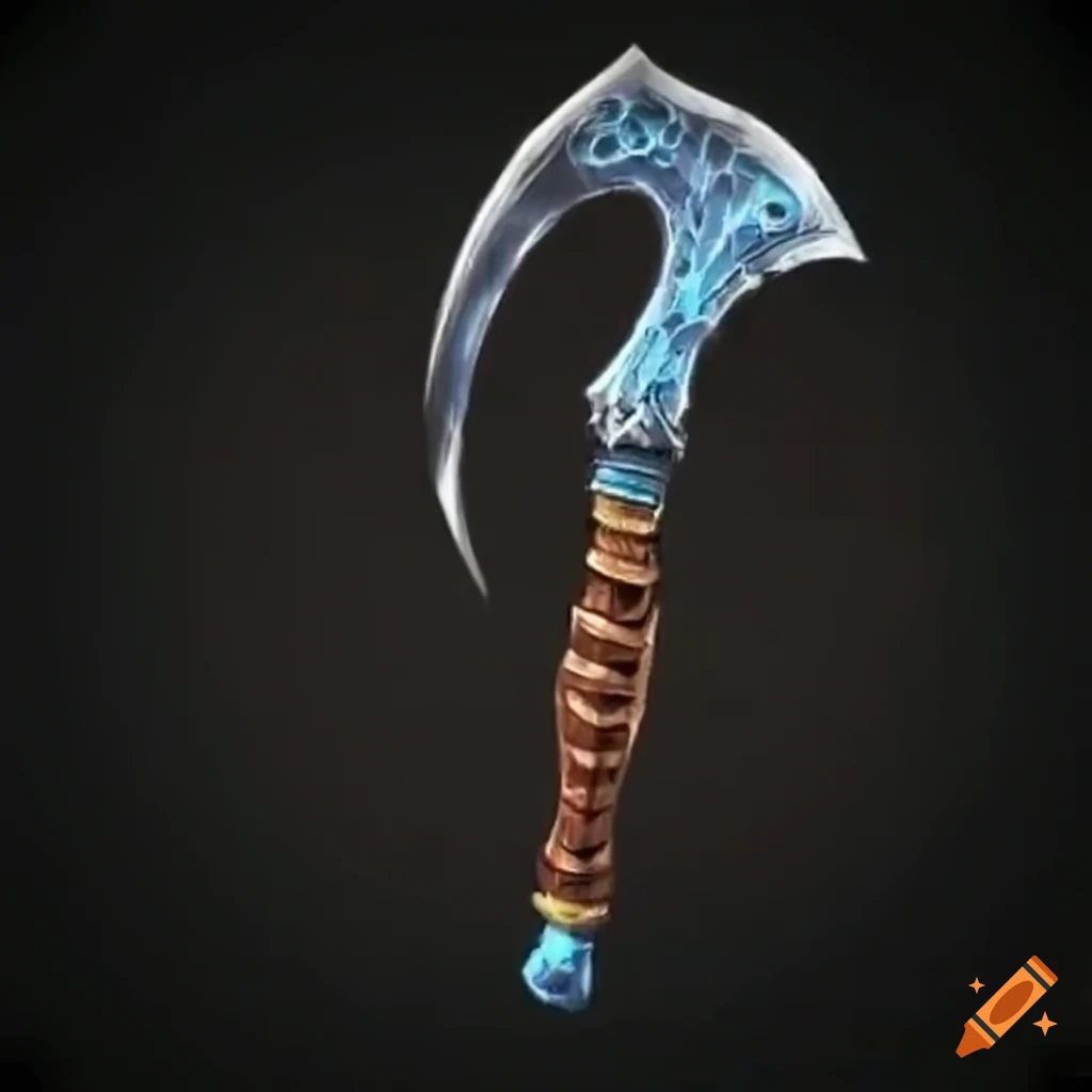 Mythic elite sickle weapon with vertical symmetry