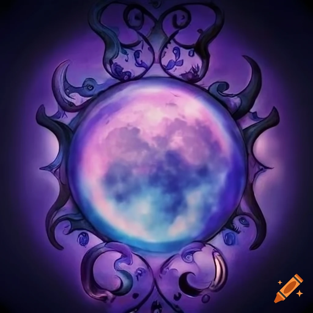 Triple moon goddess symbol
