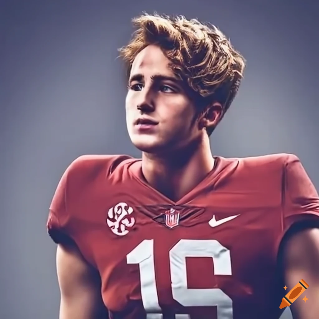 Person in Alabama uniform with unique hair