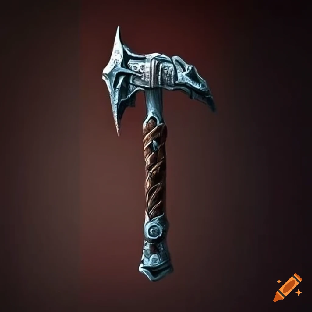 Legendary steel decorated hammer